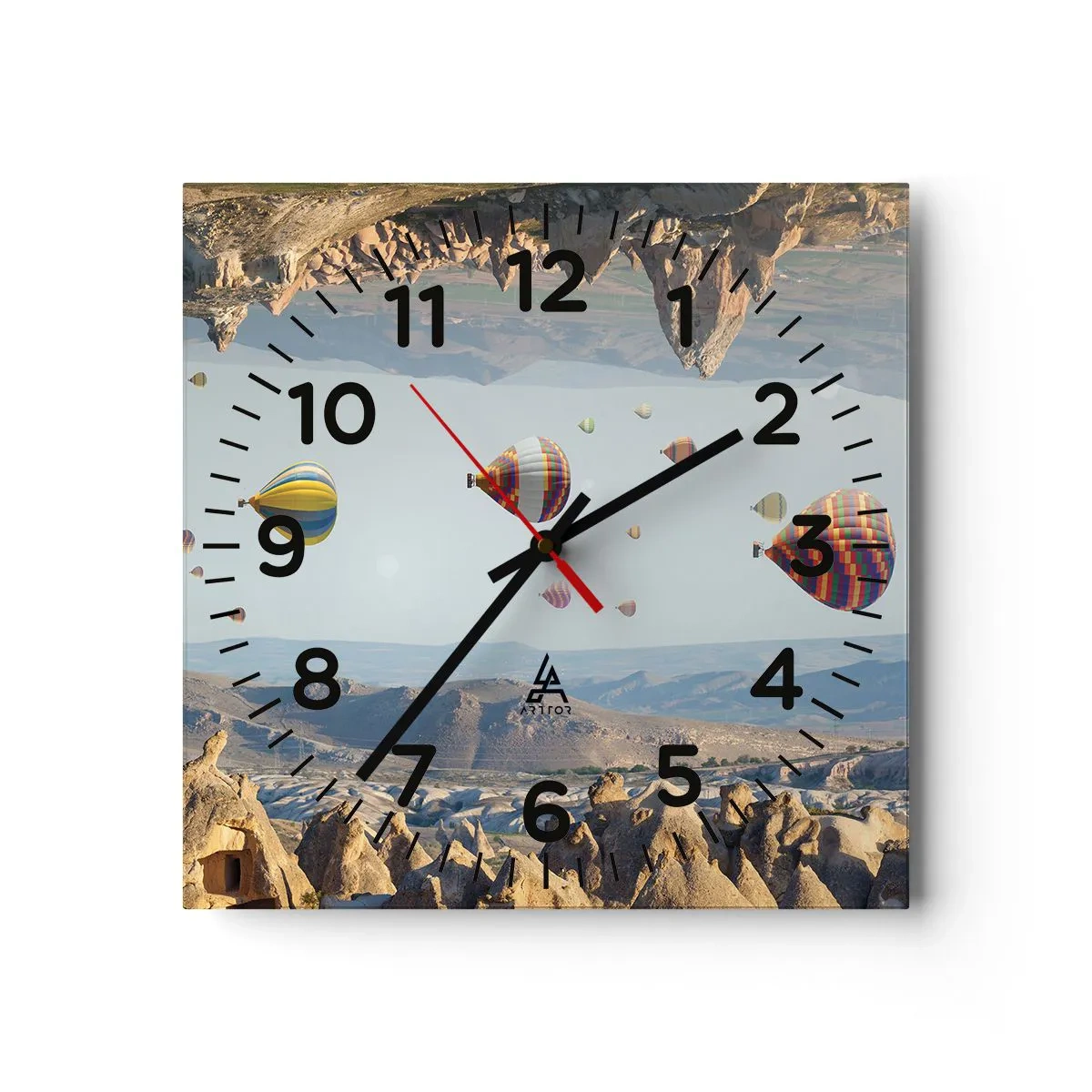 Horloge murale - Pendule murale - Ici, tout est possible - 40x40 cm