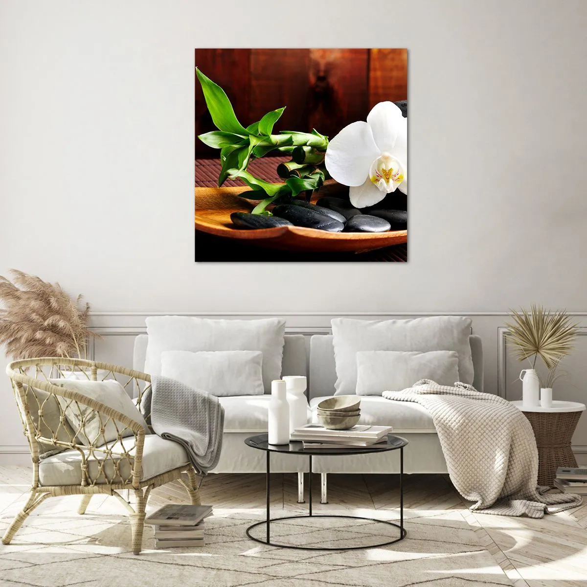 Impression sur verre - Image sur verre - Cédez au contact de la nature - 50x50 cm