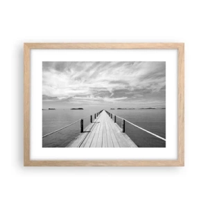 Affiche dans un chêne clair - Poster - Et peut-être un voyage... - 40x30 cm