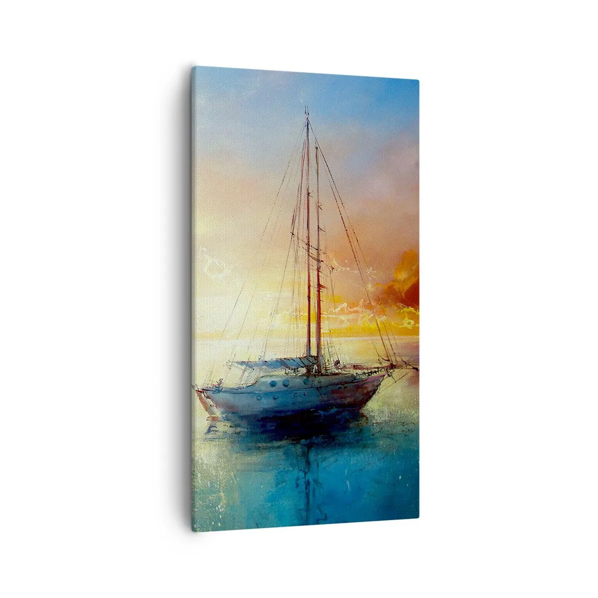 Impression sur toile - Image sur toile - Dans une baie dorée - 55x100 cm