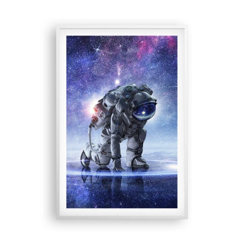 Affiche dans un cadre blanc - Poster - Le ciel étoilé au dessus de moi - 61x91 cm