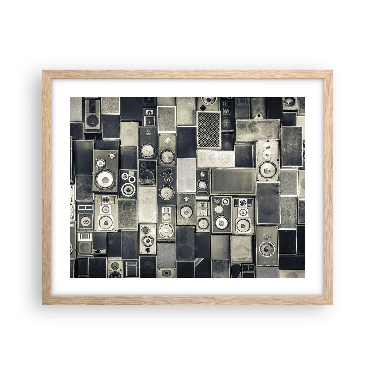 Affiche dans un chêne clair - Poster - Tout va bien - 50x40 cm