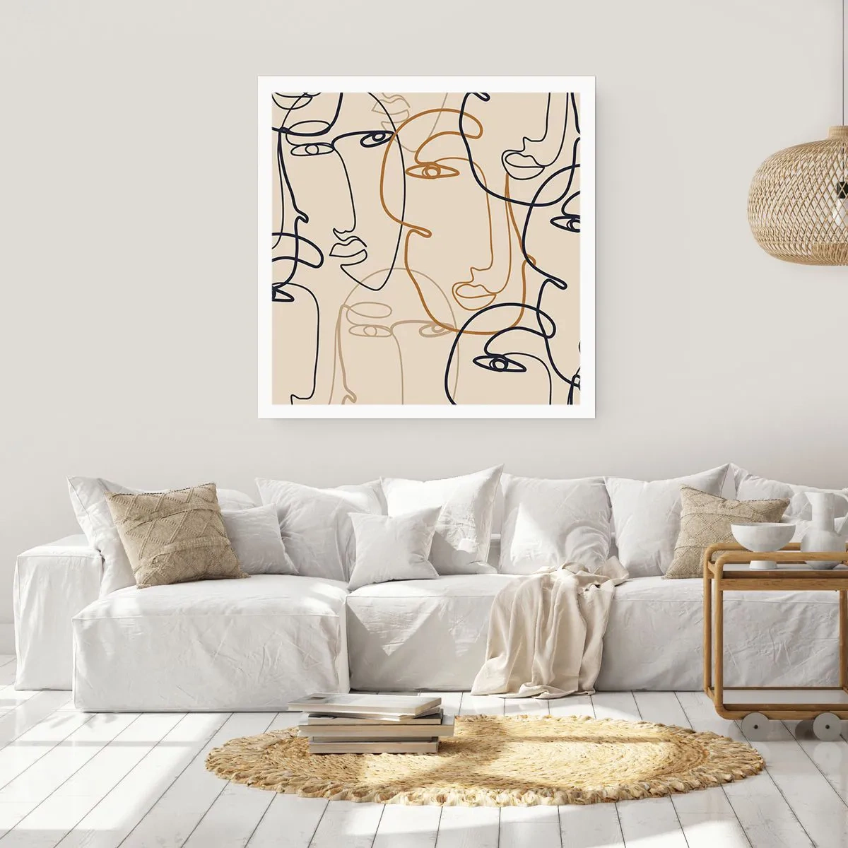 Affiche - Poster - Portrait multiplié - 30x30 cm