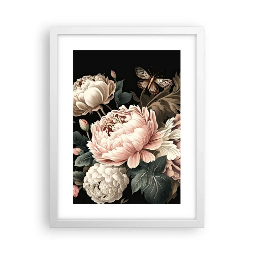 Affiche dans un cadre blanc - Poster - De style baroque - 30x40 cm