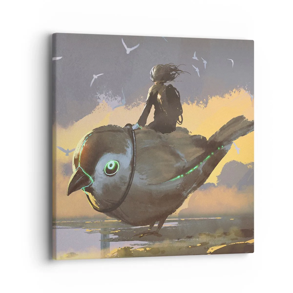 Impression sur toile - Image sur toile - Un arrêt sur un voyage fantastique - 40x40 cm