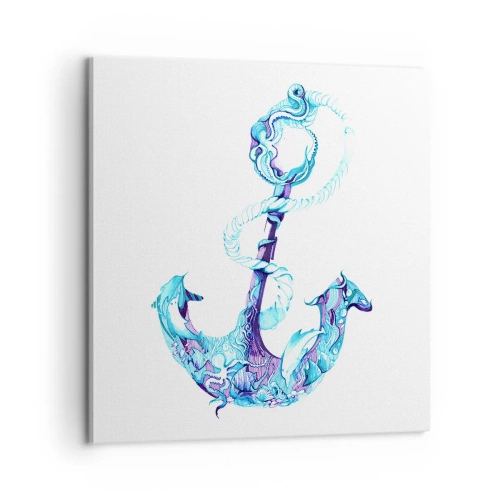 Impression sur toile - Image sur toile - Le confident des secrets de la mer - 60x60 cm