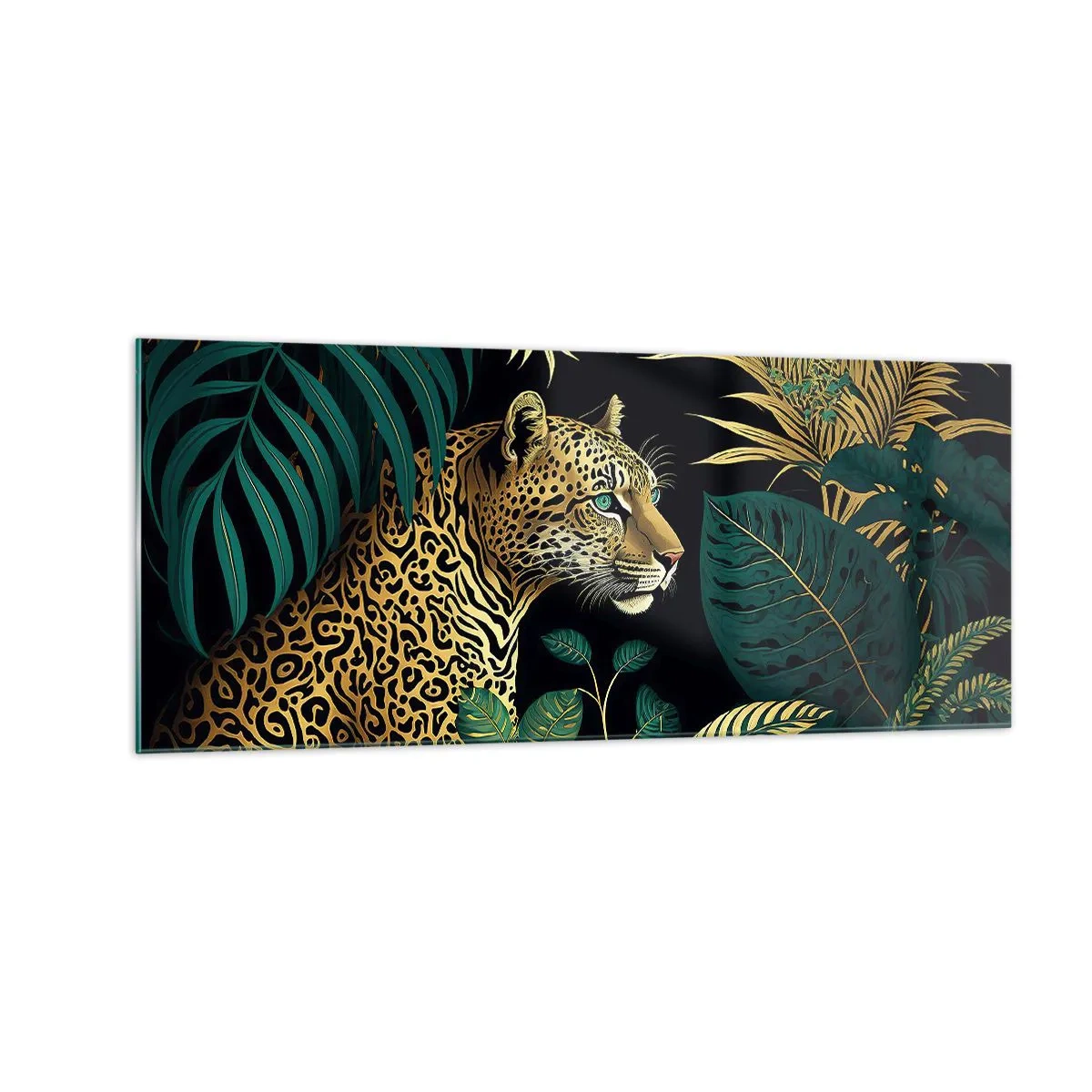 Impression sur verre - Image sur verre - Un hôte dans la jungle - 100x40 cm