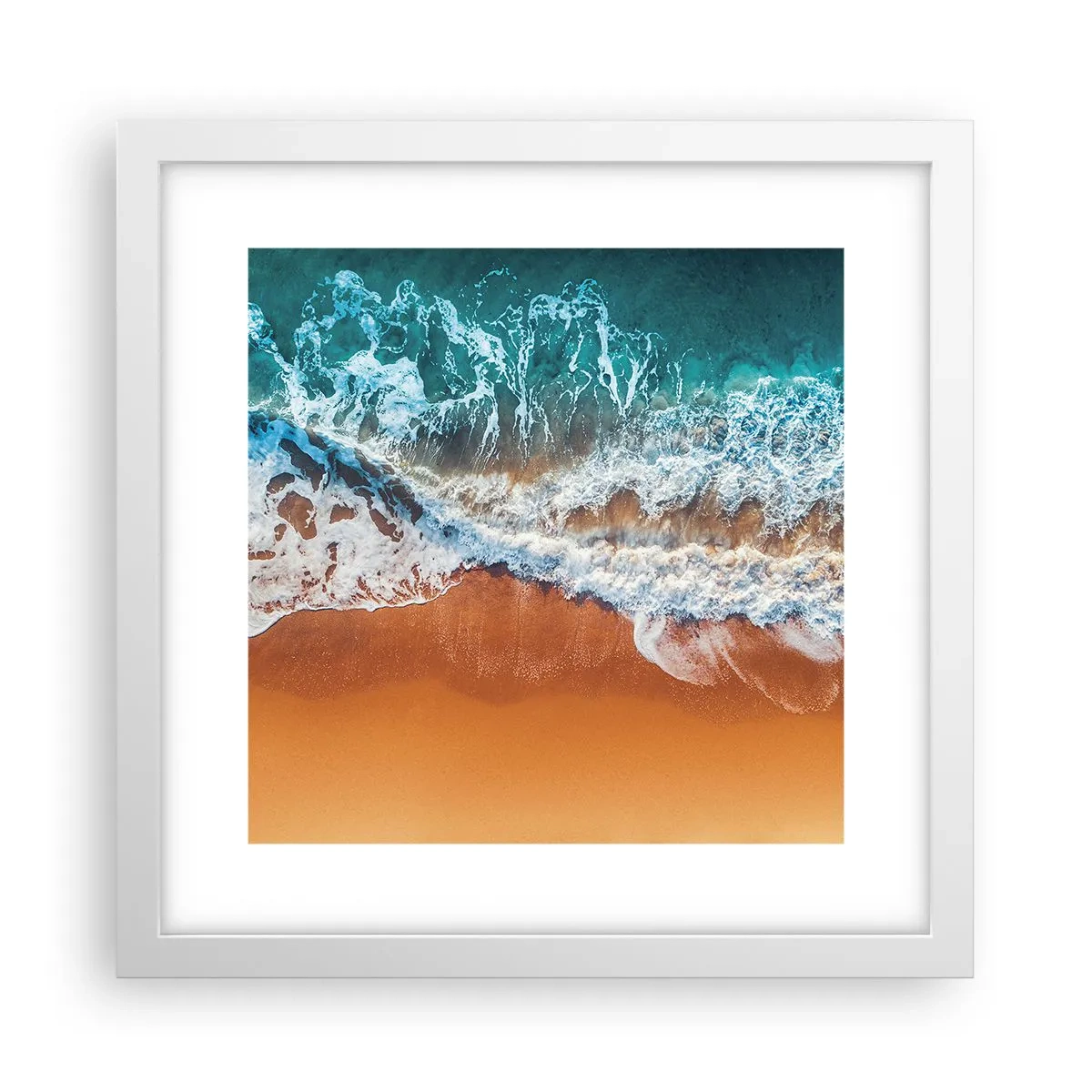 Affiche dans un cadre blanc - Poster - Toujours ensemble - 30x30 cm