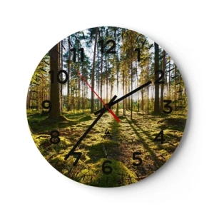 Horloge murale - Pendule murale - … Derrière les sept forêts - 40x40 cm