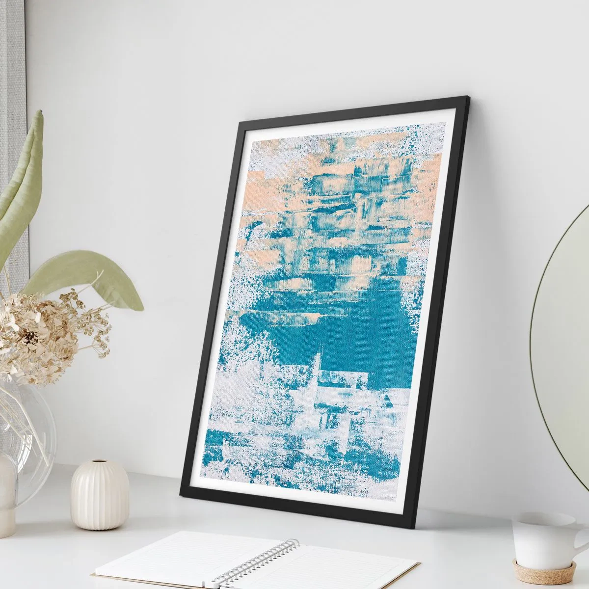 Affiche dans un cadre noir - Poster - À travers un iceberg - 30x40 cm