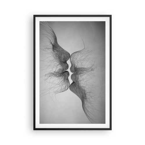 Affiche dans un cadre noir - Poster - La bise du vent - 61x91 cm