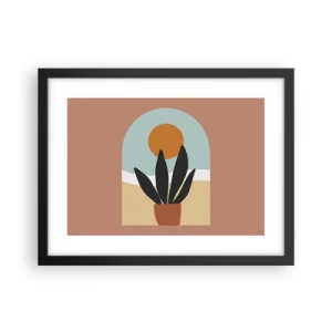 Affiche dans un cadre noir - Poster - Petits bonheurs - 40x30 cm