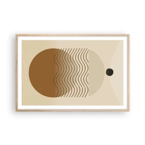 Affiche dans un chêne clair - Poster - Sur l'origine des figures géométriques - 91x61 cm