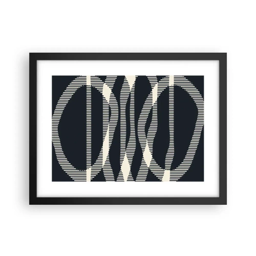 Affiche dans un cadre noir - Poster - Une tentative de briser l'obscurité - 40x30 cm