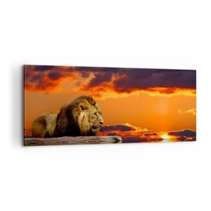 Impression sur toile - Image sur toile - Le roi de la nature - 100x40 cm