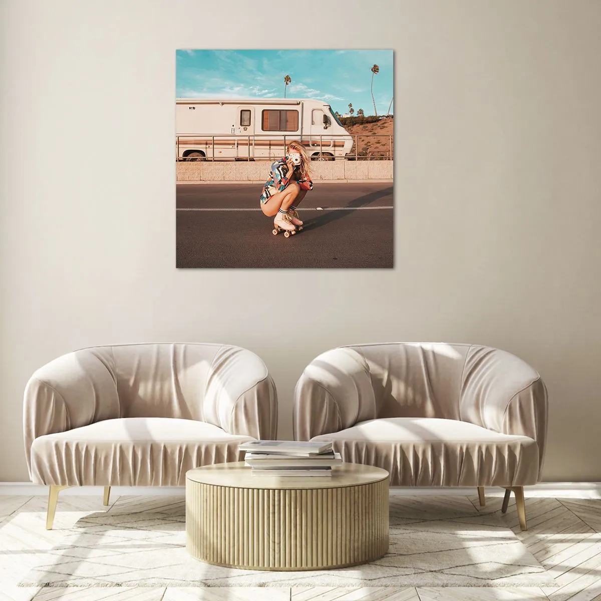 Impression sur verre - Image sur verre - Souriez s'il-vous-plait! - 70x70 cm