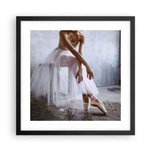 Affiche dans un cadre noir - Poster - Avant que les lumières de la rampe ne clignotent - 40x40 cm