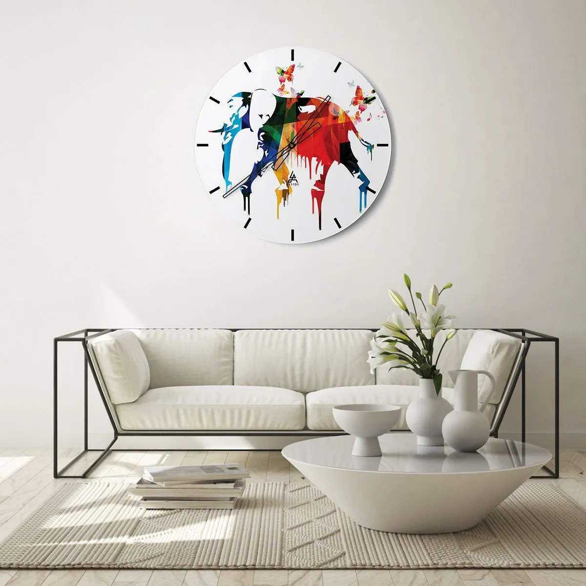 Horloge murale - Pendule murale - Tout le monde peut danser - 40x40 cm