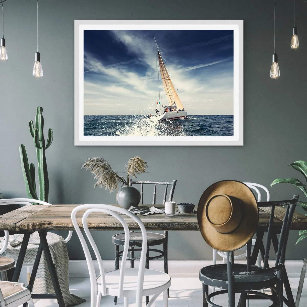 Affiche dans un cadre blanc - Poster - Ils ne nous rattraperont pas ! - 40x30 cm