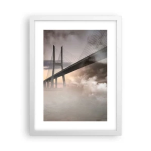 Affiche dans un cadre blanc - Poster - Sur la rivière qui n'existe pas - 30x40 cm