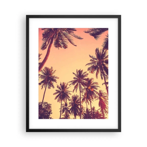Affiche dans un cadre noir - Poster - Variation tropicale - 40x50 cm