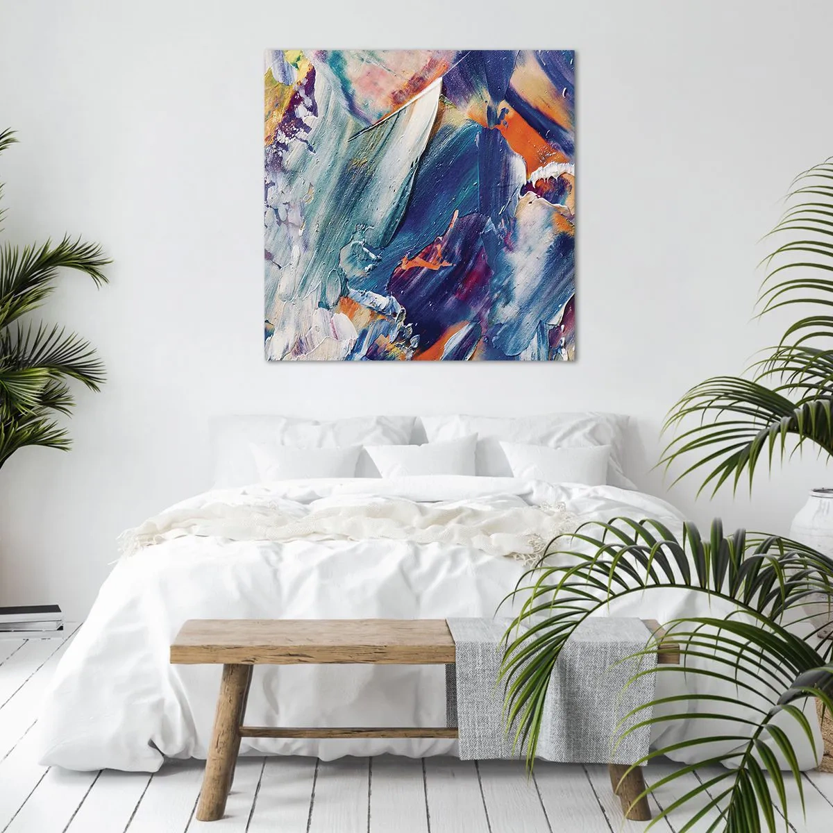 Impression sur toile - Image sur toile - Confusion des couleurs - 30x30 cm