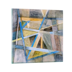 Impression sur verre - Image sur verre - Tout droit ou en diagonale ? - 50x50 cm