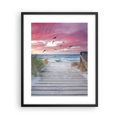 Affiche dans un cadre noir - Poster - Impression de la Baltique - 40x50 cm