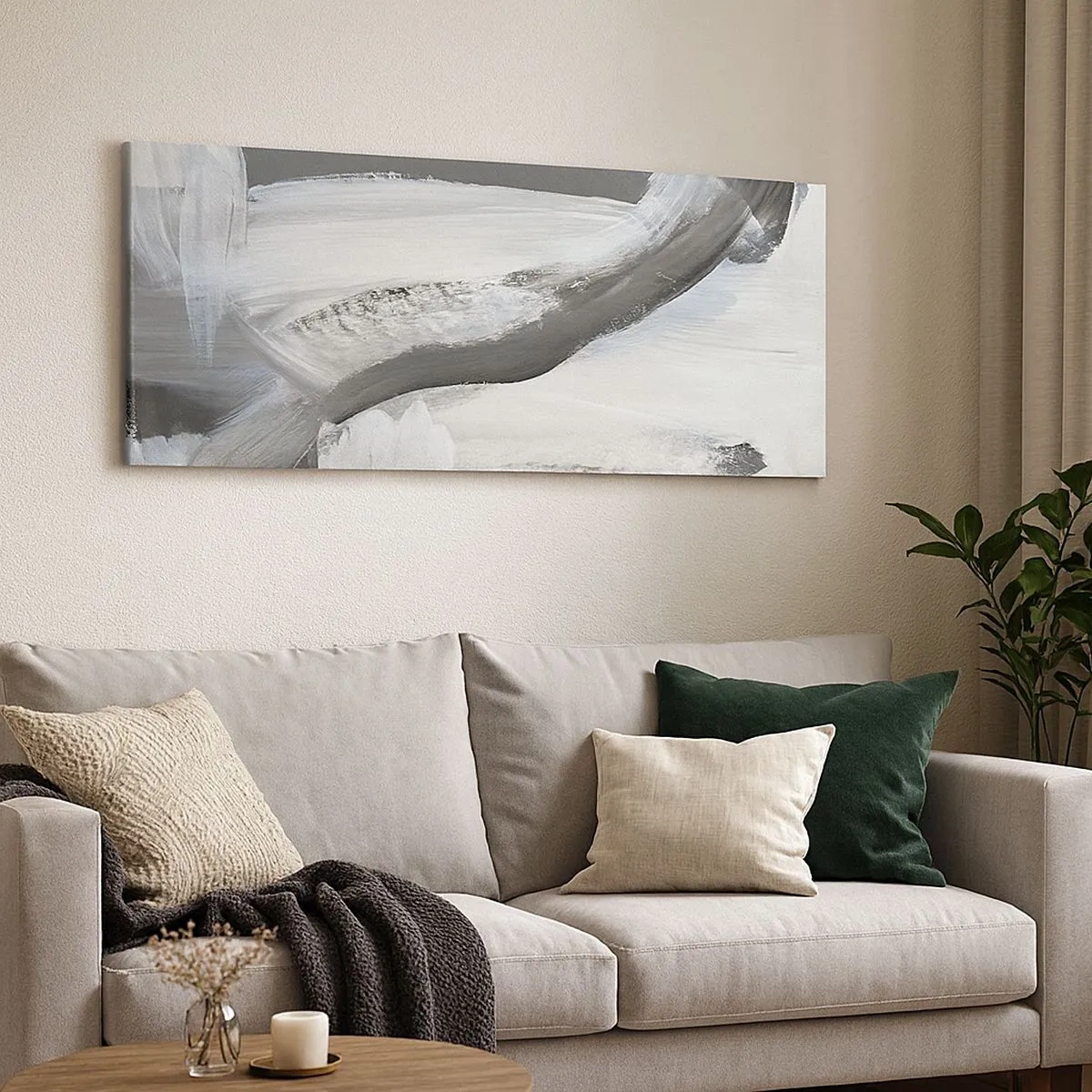 Impression sur toile - Image sur toile - Un geste décisif - 100x40 cm