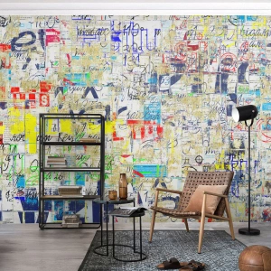 Papier peint sur mesure Premium Sand - Ca fait juste plaisir aux yeux - Graffiti, Mural, Jeunesse