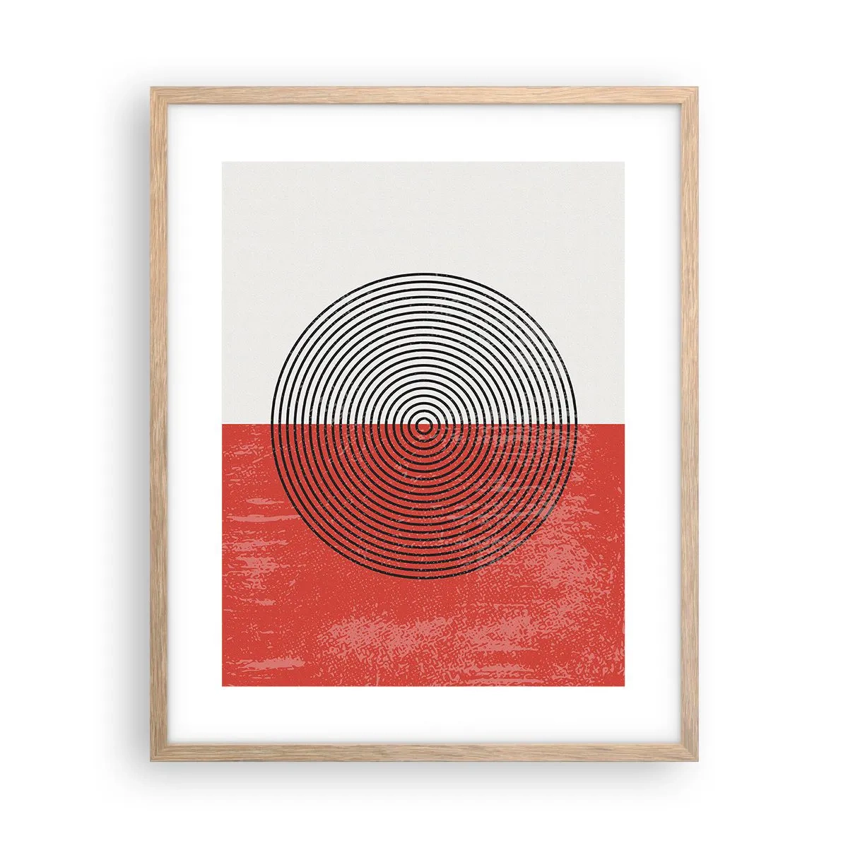 Affiche dans un chêne clair - Poster - Dans le mille - 40x50 cm