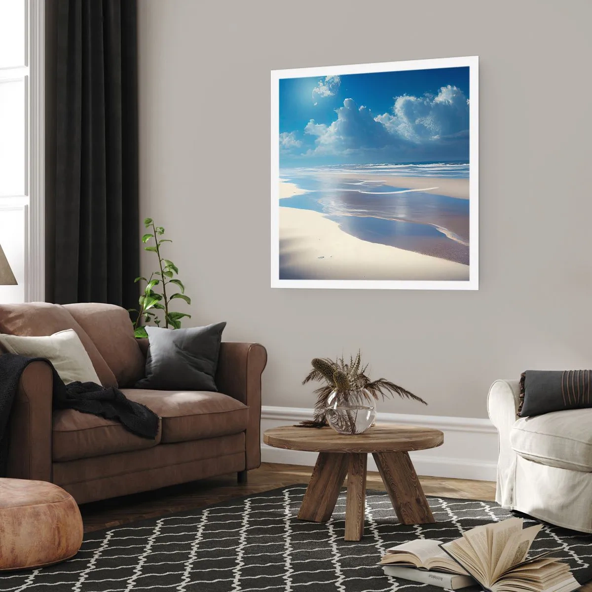 Affiche - Poster - Des vacances paradisiaques - 30x30 cm