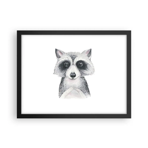 Affiche dans un cadre noir - Poster - Un moment pour s'émouvoir - 40x30 cm