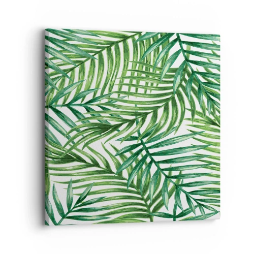 Impression sur toile - Image sur toile - Sous la canopée verte - 30x30 cm