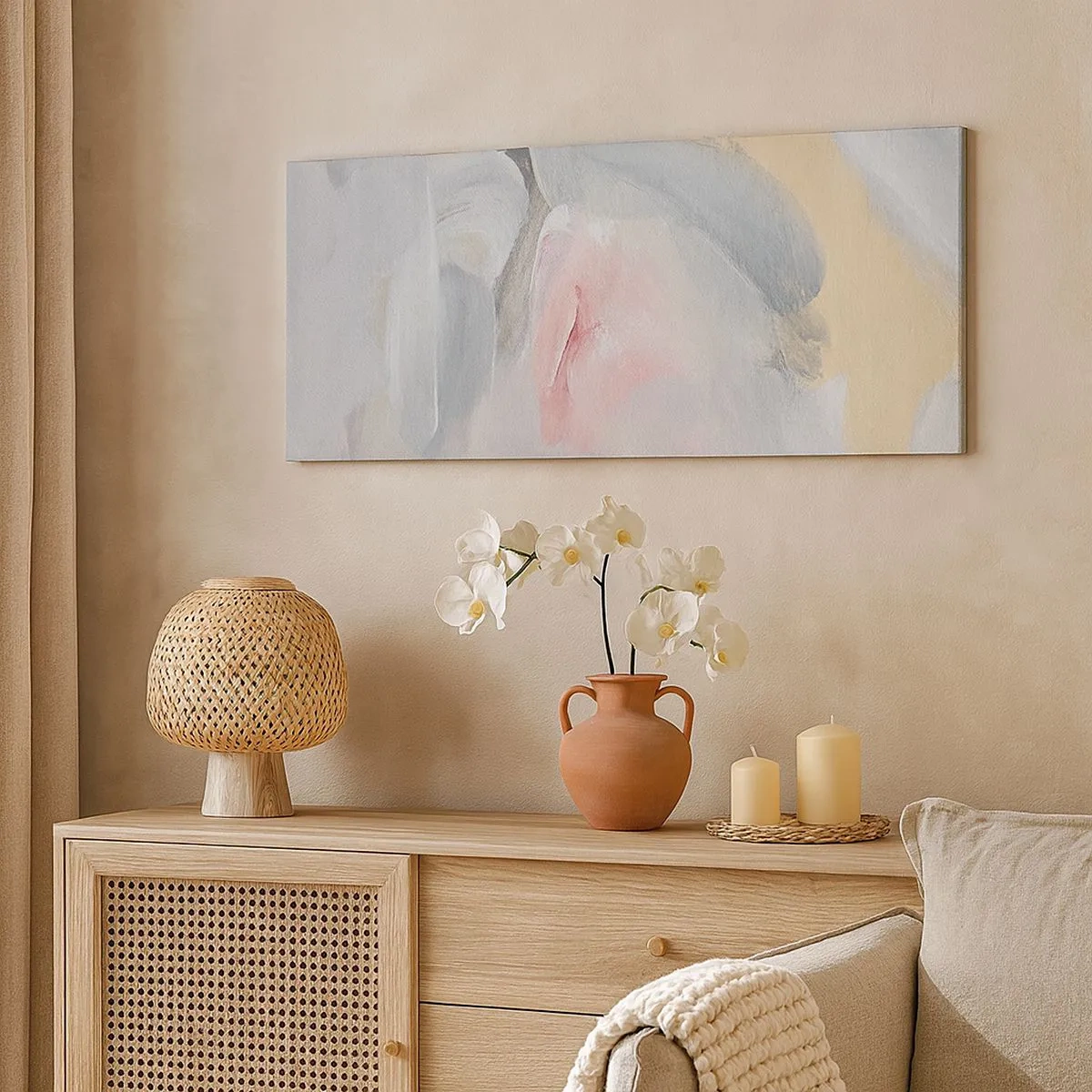 Impression sur toile - Image sur toile - Dans un monde pastel - 100x40 cm