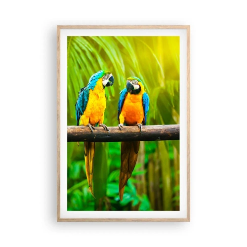 Affiche dans un chêne clair - Poster - Et avez-vous entendu qu'elle ...? - 61x91 cm