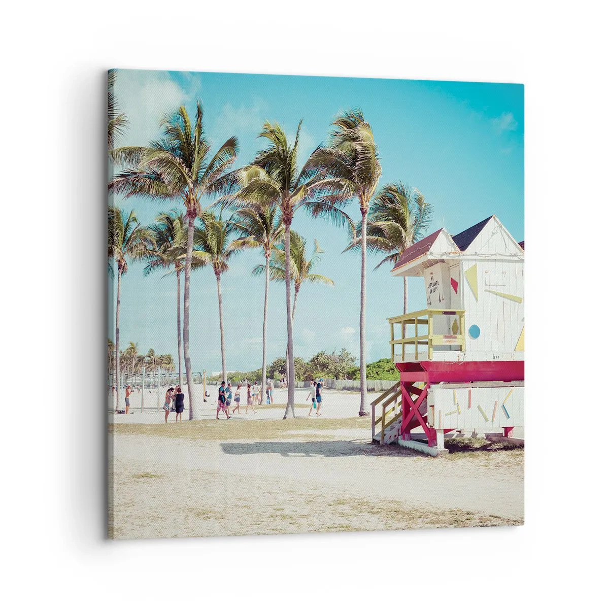 Impression sur toile - Image sur toile - Une belle journée devant toi - 60x60 cm