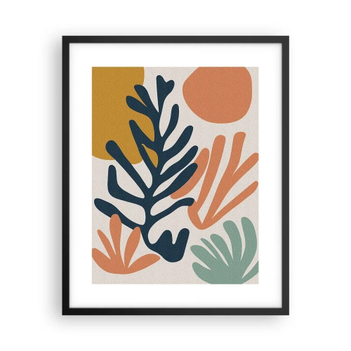 Affiche dans un cadre noir - Poster - Mers de corail - 40x50 cm