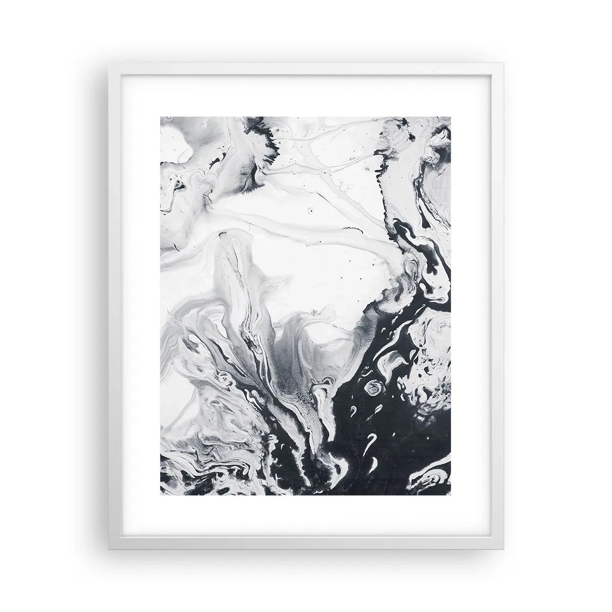 Affiche dans un cadre blanc - Poster - Au centre de la Terre - 40x50 cm