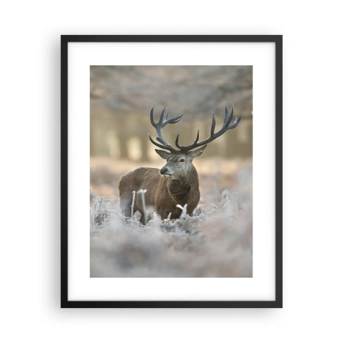 Affiche dans un cadre noir - Poster - Une matinée animée - 40x50 cm