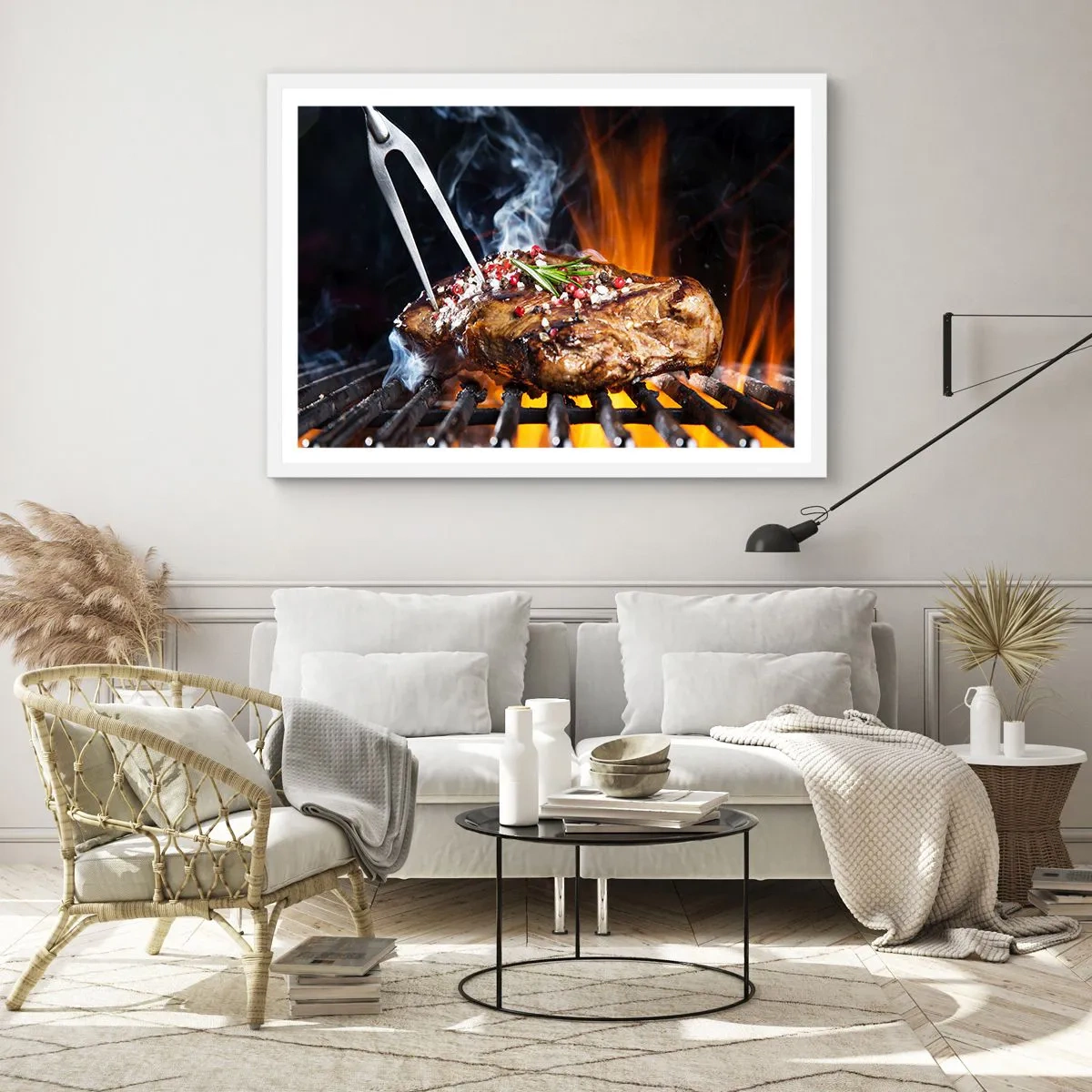 Affiche dans un cadre blanc - Poster - Juteux et parfumé - 40x30 cm