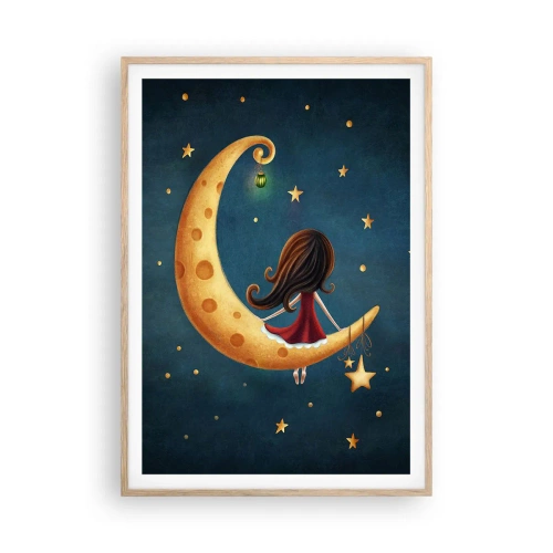 Affiche dans un chêne clair - Poster - Il était une fois... - 70x100 cm