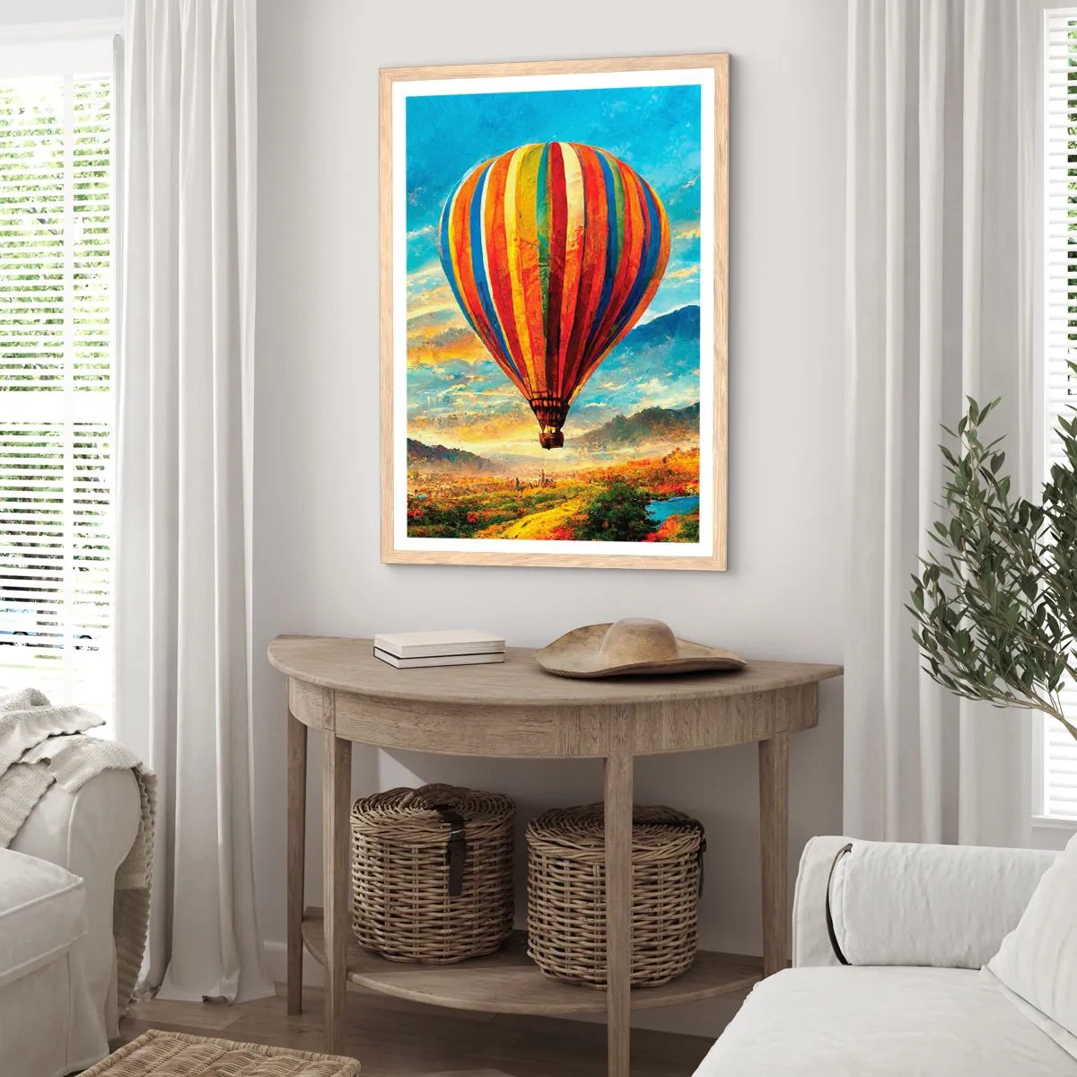 Affiche dans un chêne clair - Poster - Dans le silence on voit mieux - 30x40 cm