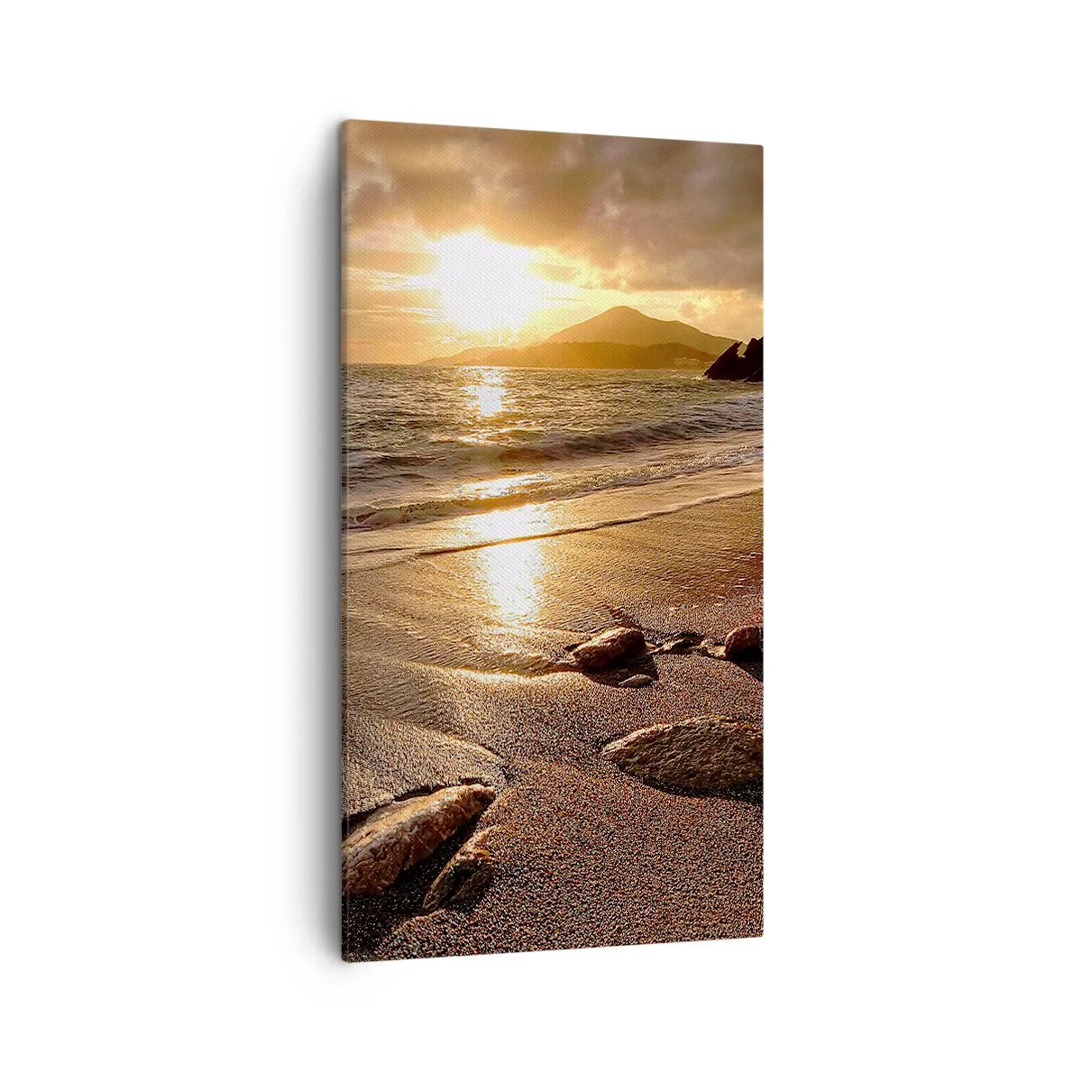 Impression sur toile - Image sur toile - Suivez le soleil sur les collines - 45x80 cm