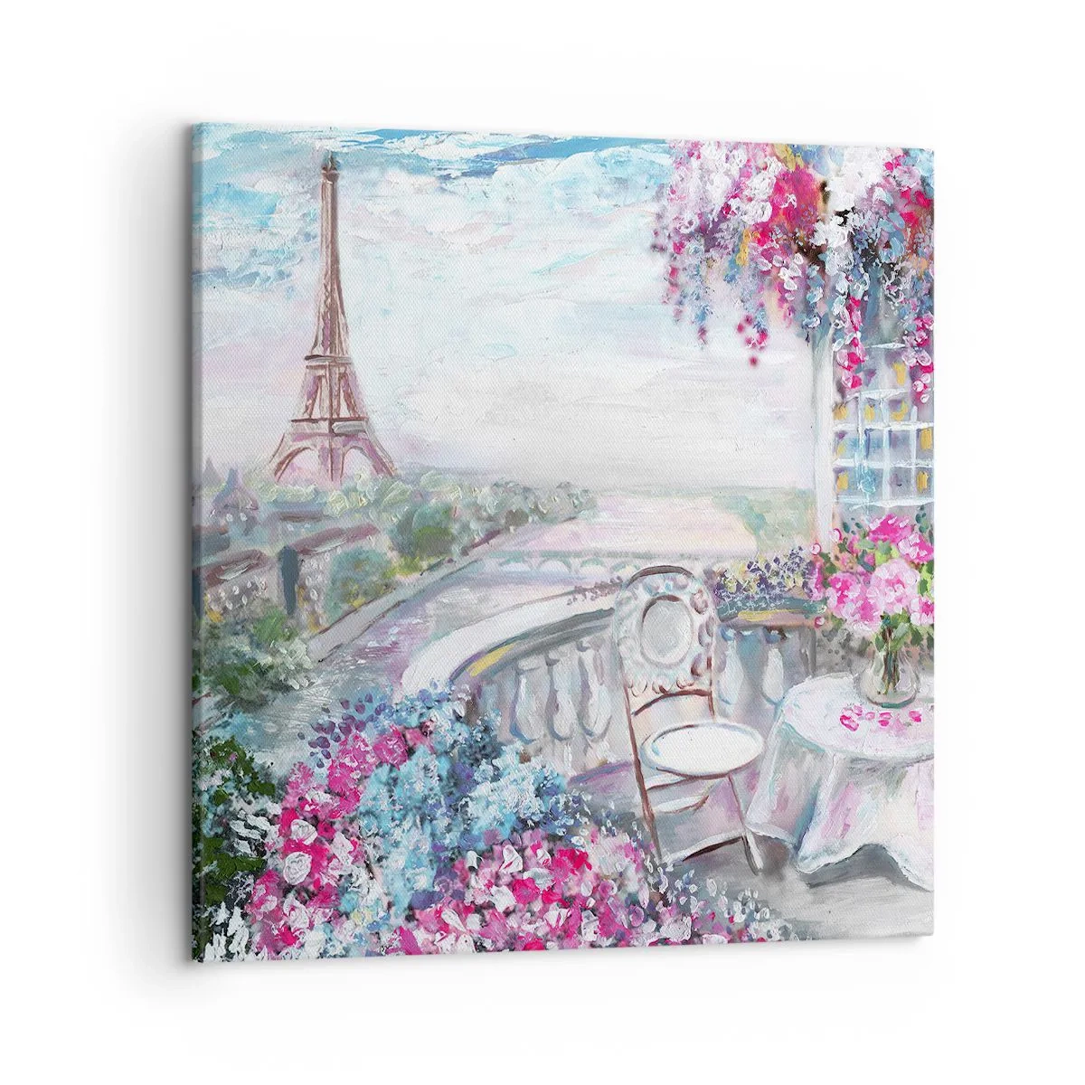 Impression sur toile - Image sur toile - C'est le plus beau ici en mai - 50x50 cm