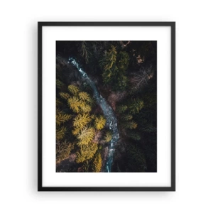 Affiche dans un cadre noir - Poster - De plus en plus vite - 40x50 cm