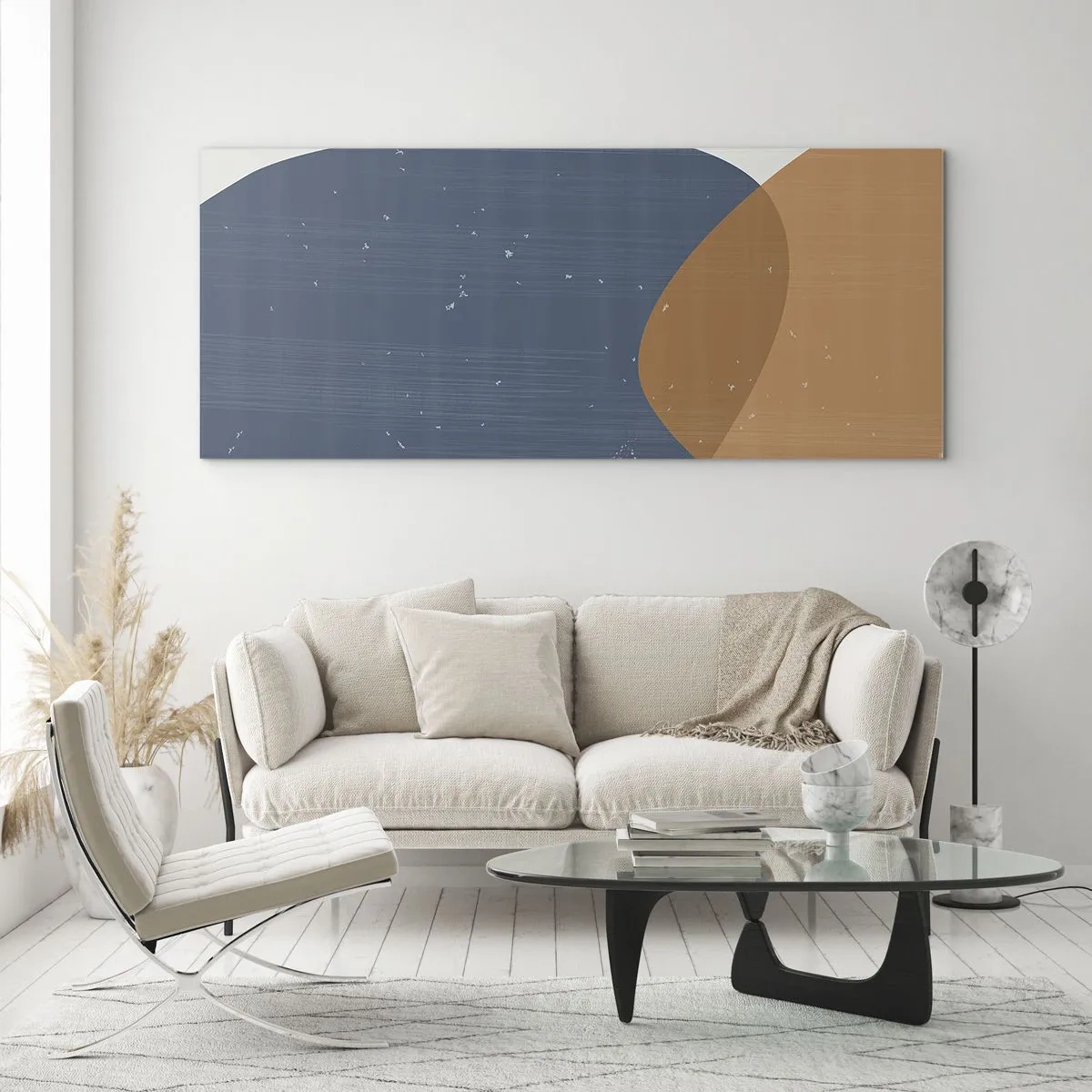 Impression sur verre - Image sur verre - Ovales et influences - 100x40 cm