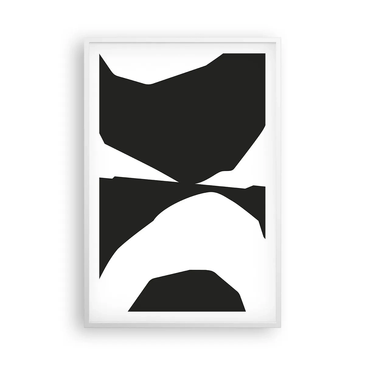 Affiche dans un cadre blanc - Poster - Positif négatif - 61x91 cm