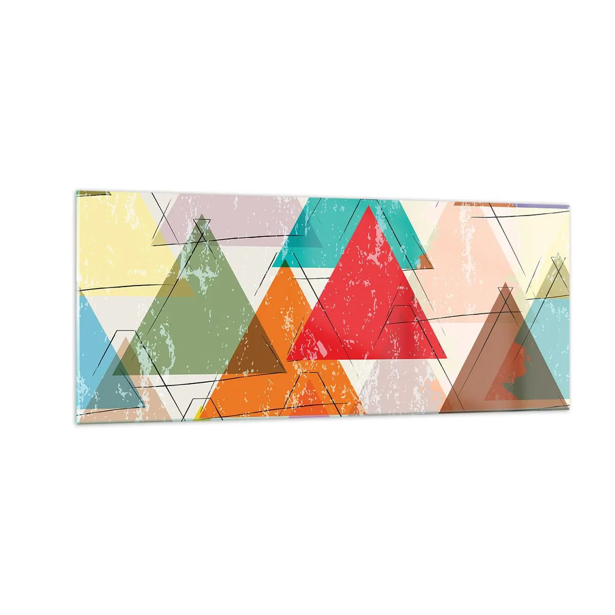 Impression sur verre - Image sur verre - Trois par trois - 100x40 cm