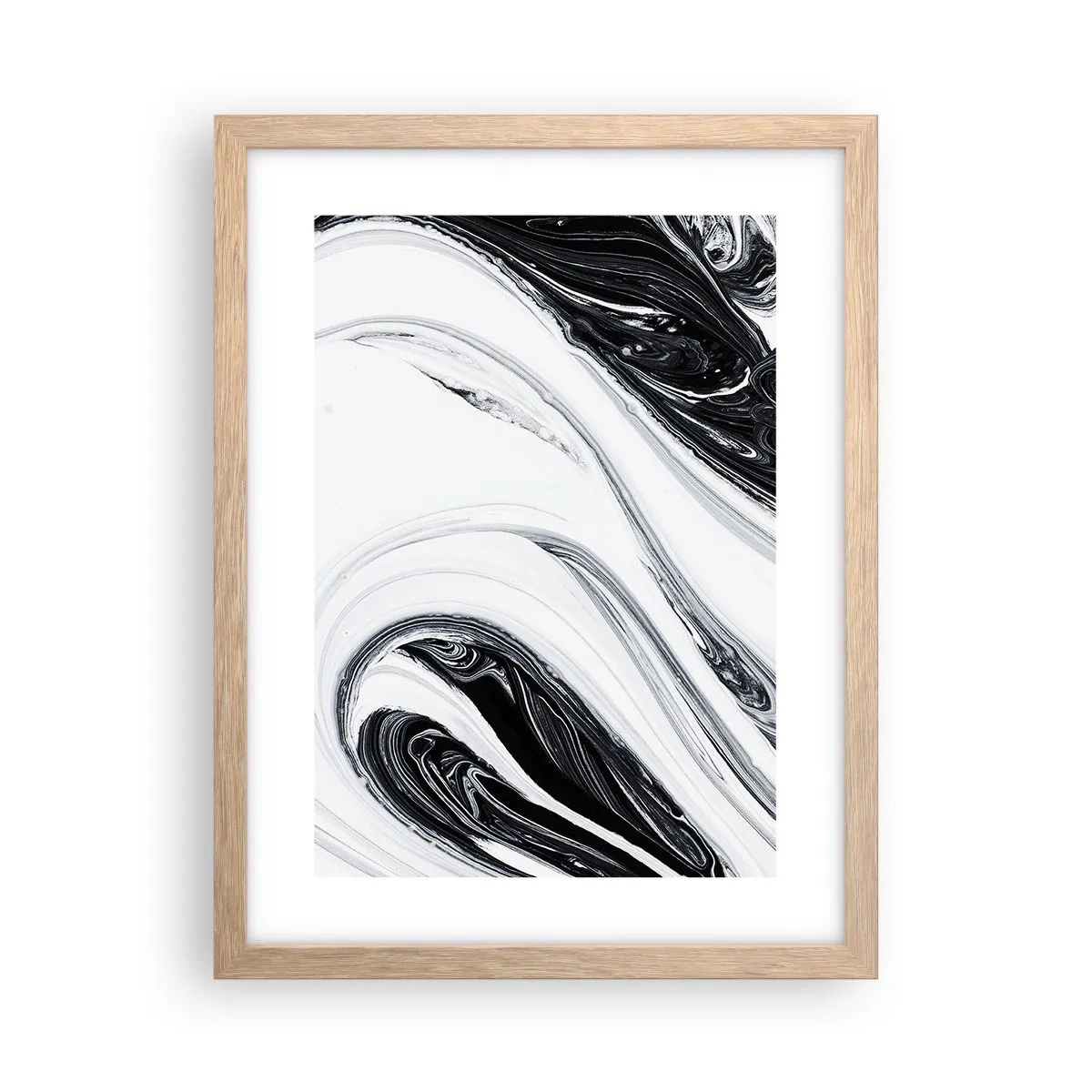 Affiche dans un chêne clair - Poster - Une combinaison d'opposés - 30x40 cm